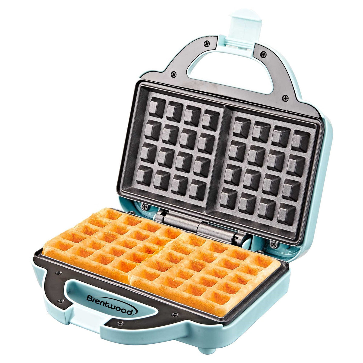 Brentwood Couture Purse 1,080W Nonstick Dual Waffle Maker, Blue - view 4
