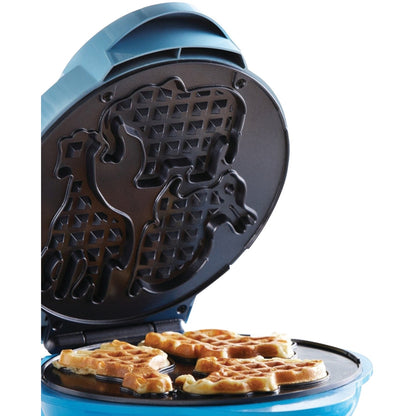Brentwood Mini Animal Shape Waffle Maker, Nonstick, 750W, Blue - view 7