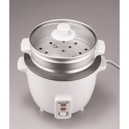Brentwood 20-Cup (Uncooked) Electric Rice Cooker & Food Steamer with Auto Warm, White - view 7
