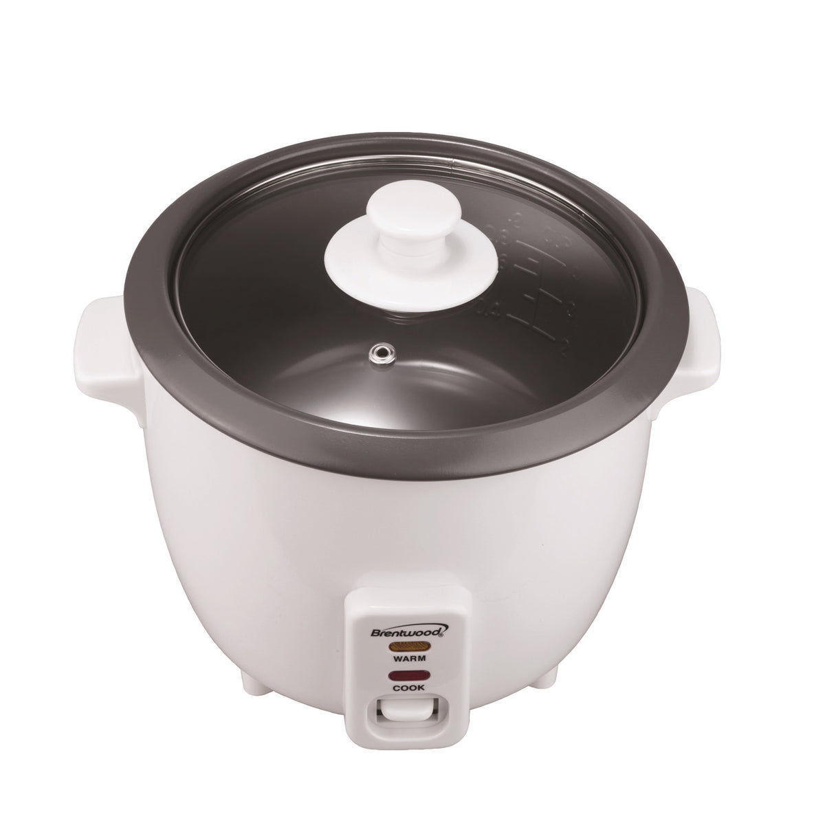 Brentwood 20-Cup (Uncooked) Electric Rice Cooker & Food Steamer with Auto Warm, White - view 8