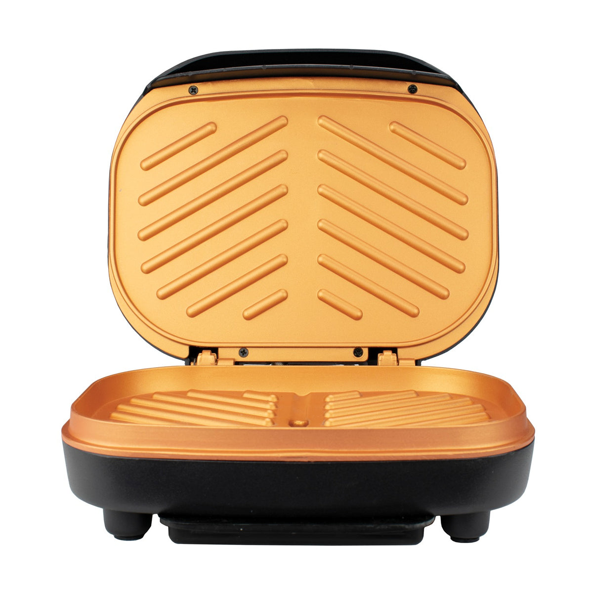 Brentwood 2-Serving Nonstick Copper Indoor Grill & Panini Press, 750W, Black - view 6