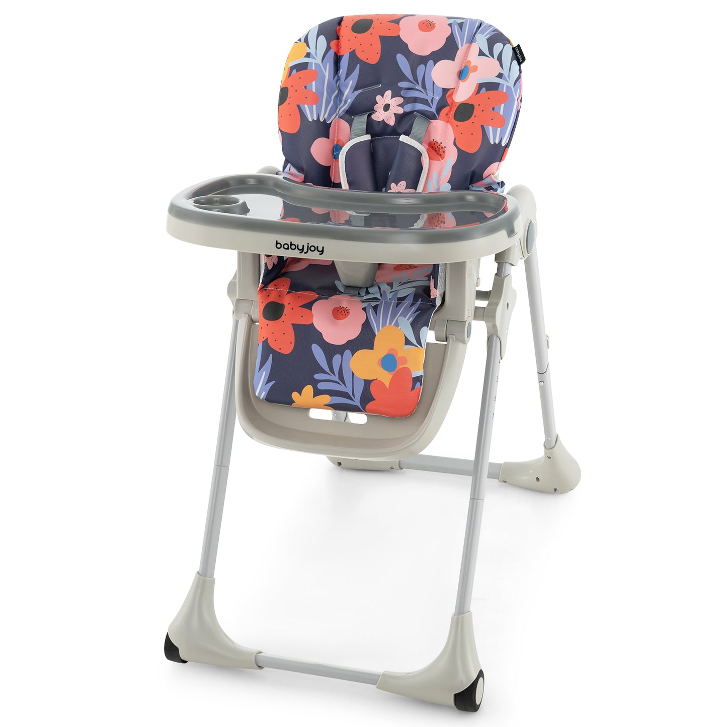 3-In-1 Convertible Baby High Chair for Toddlers-Purple - Purple