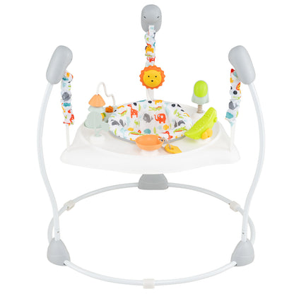Baby Jump and Play Activity Center with Rotatable Seat and Interactive Toys