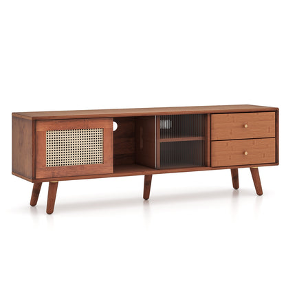 Bamboo TV Stand for TV up to 65 Inch