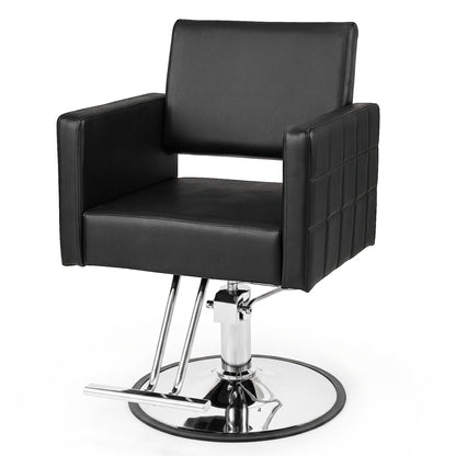 Hydraulic Salon Chair with Adjustable Height & 360° Swivel