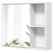 Bathroom Medicine Cabinet with Single Mirror Door-White