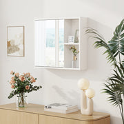 Bathroom Medicine Cabinet with Single Mirror Door-White