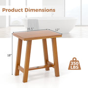Bathroom Shower Stool Teak Shower Bench for Shaving Legs and Spa Bath