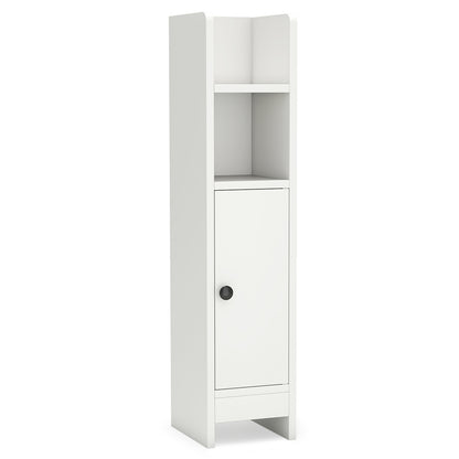 Bathroom Slim Cabinet Corner with Door and Adjustable Shelf