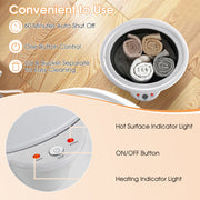 Towel Warmer Bucket with Fragrance Holder and Auto Shut-Gray