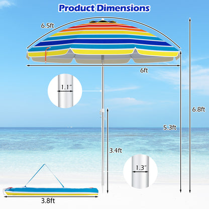 6.5 Feet Beach Umbrella with