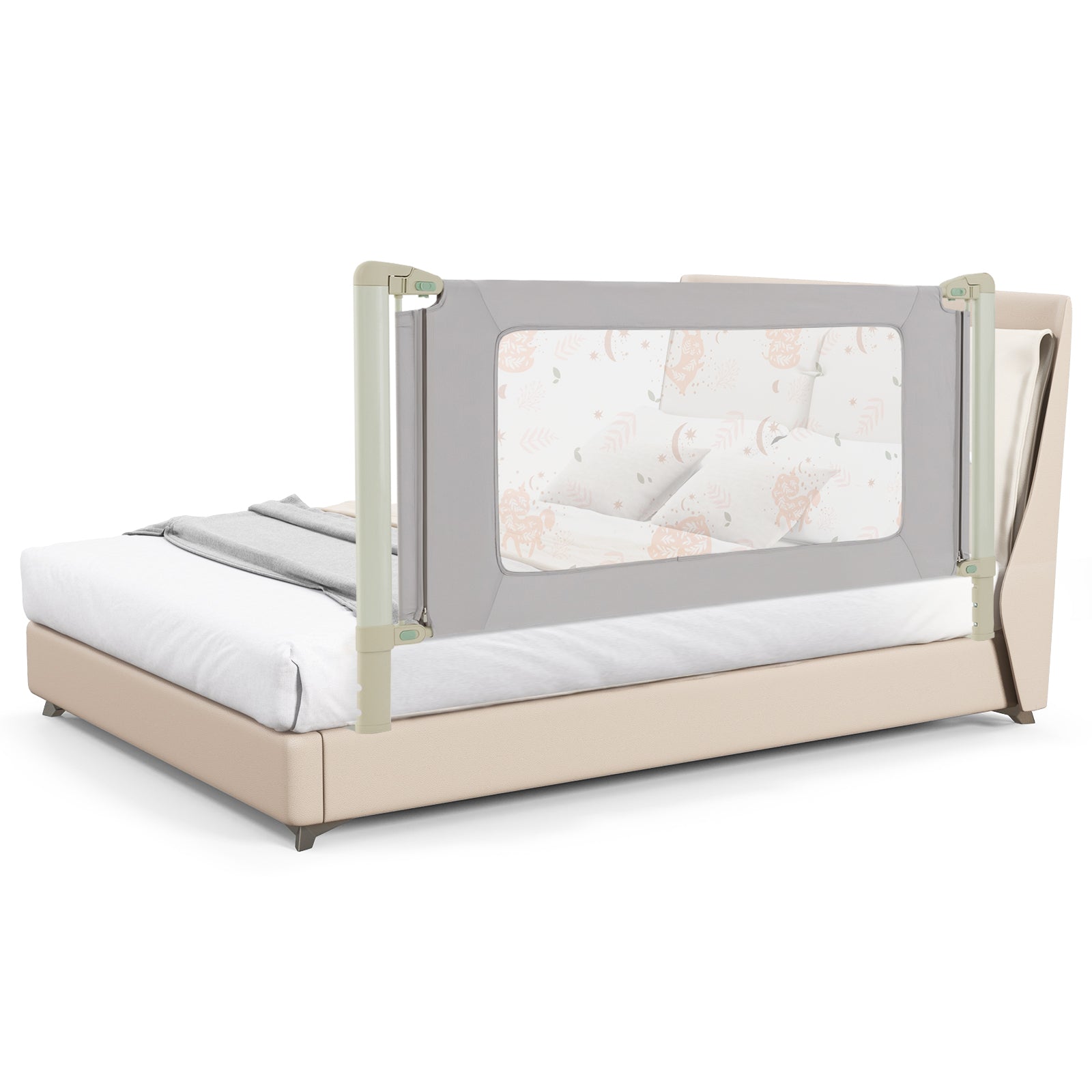 Vertical Lifting Bed Rail for Toddlers with Double Lock-70 inch - 70 Inch