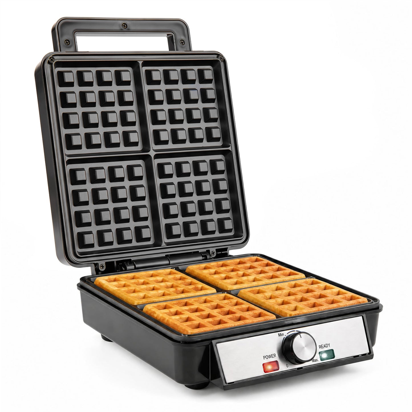 4-Slice Belgian Waffle Maker 1200W with Browning Control