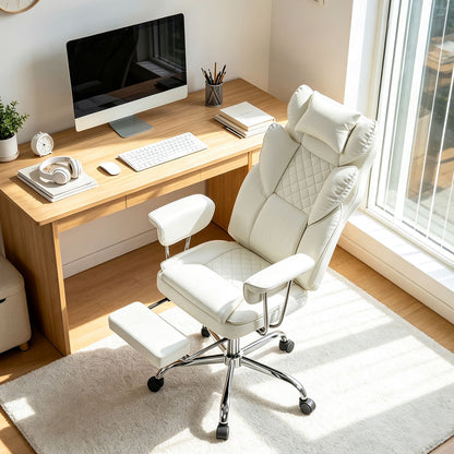 Big and Tall Executive Office Chair with Lumbar Support and Adjustable Seat