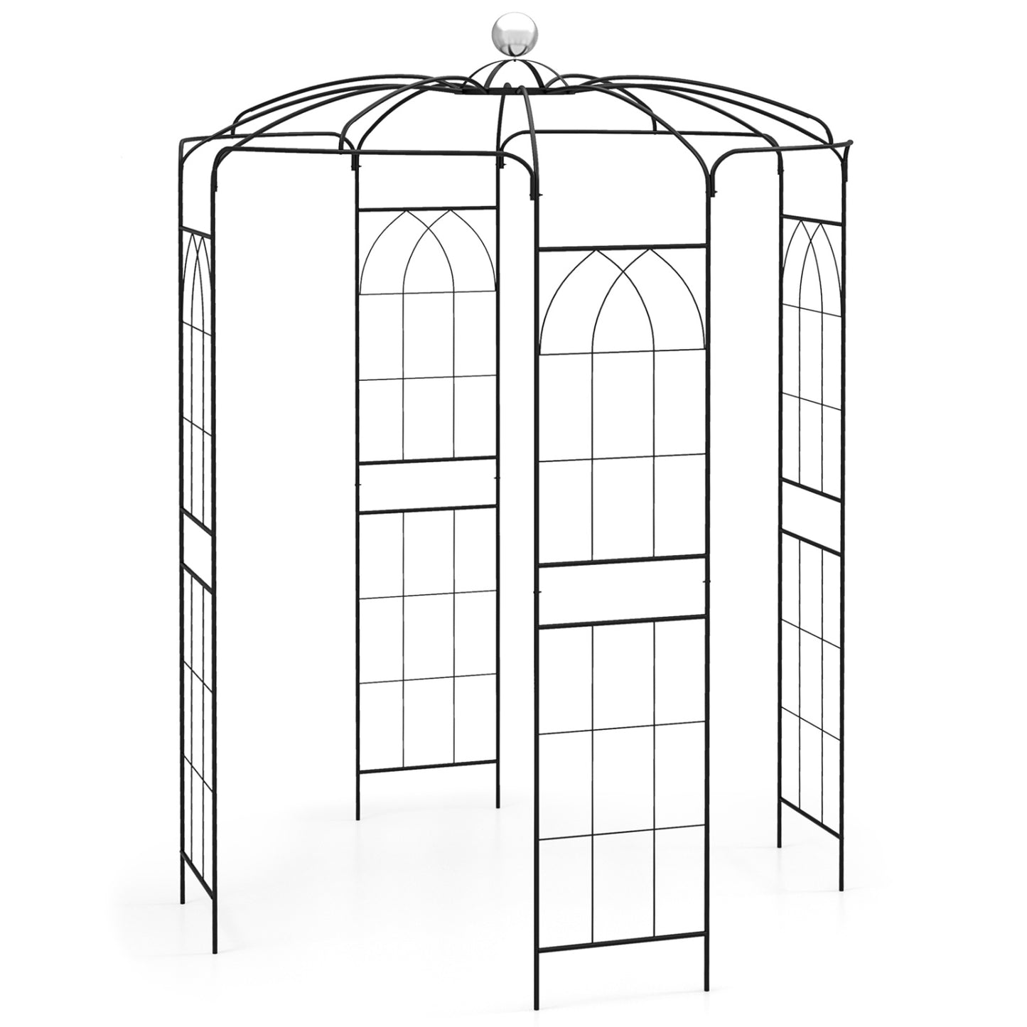 Birdcage Shape Gazebo for Climbing Plants and Wedding Ceremony Decoration