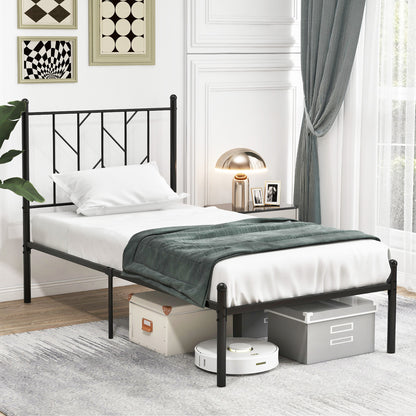 Twin/Full/Queen Size Platform Bed Frame with Sturdy Metal Slat Support