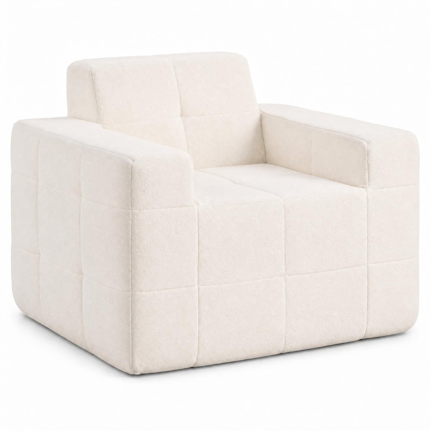 Cloud Sofa Chair with Terry Cloth Upholstery