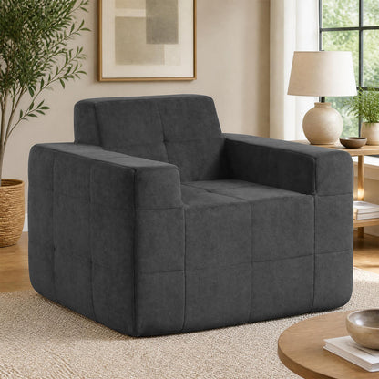 Cloud Sofa Chair with Terry Cloth Upholstery