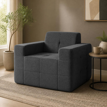 Cloud Sofa Chair with Terry Cloth Upholstery