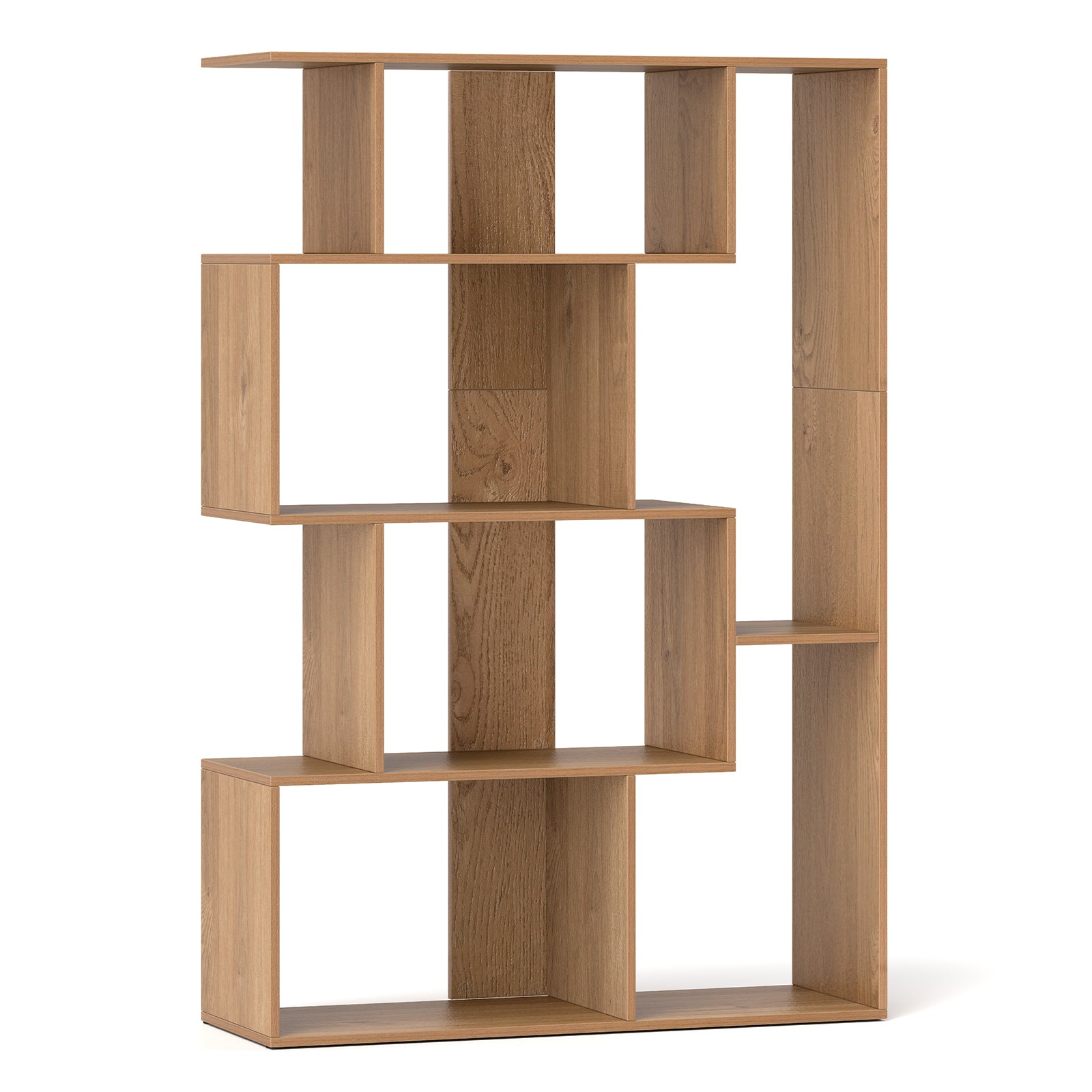 47 Inch 6-Cube Open-back Geometric Bookshelf for Bedroom Living Room-Natural - Natural
