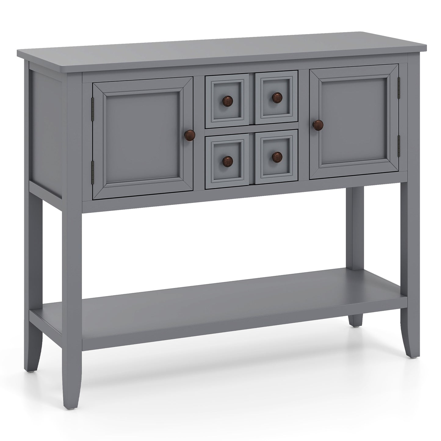 Buffet Sideboard Cabinet with 2 Doors and 2 Drawers-Gray
