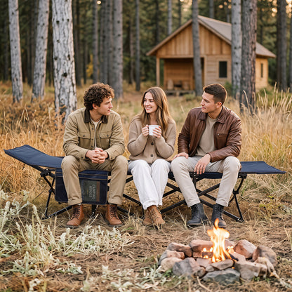 Camping Cot for Adults with Padded Mat and Carrying Bag