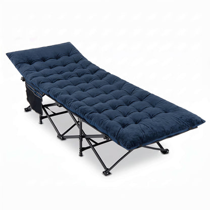 Camping Cot for Adults with Padded Mat and Carrying Bag