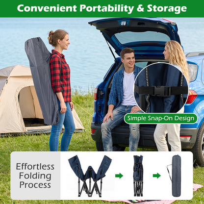 Camping Cot for Adults with Padded Mat and Carrying Bag
