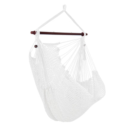 Caribbean Hammock Chair with Metal Spreader Bar - Beige