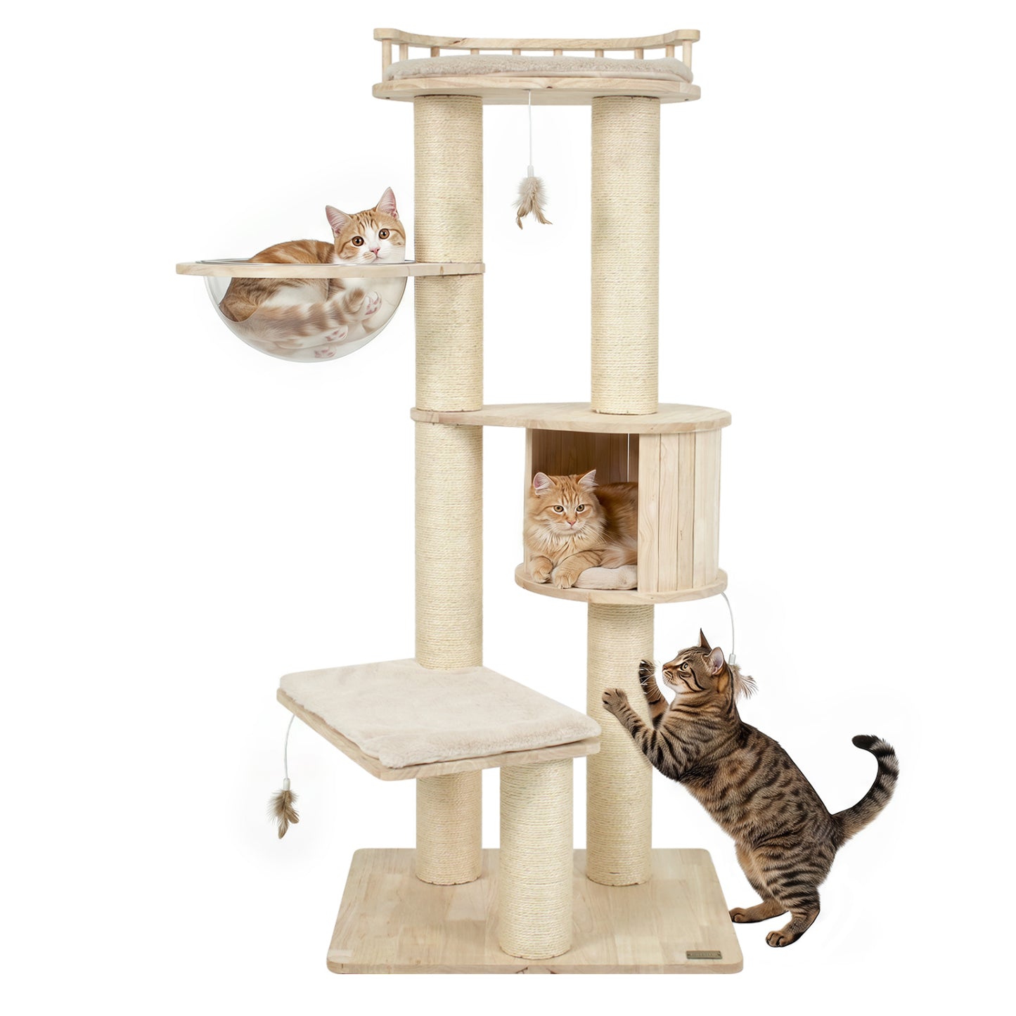 Multi-Level Cat Tree with Perch, Condo & Scratching Posts