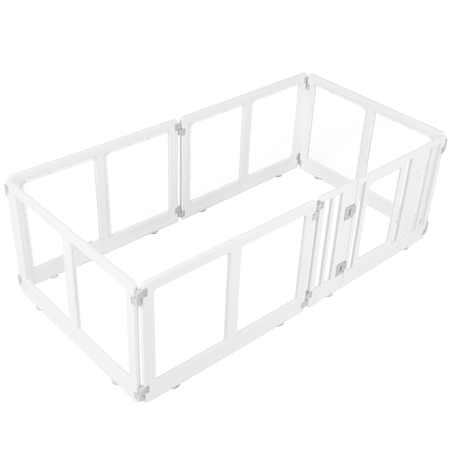 Clear Plastic Dog Playpen with Door - 8 Panel