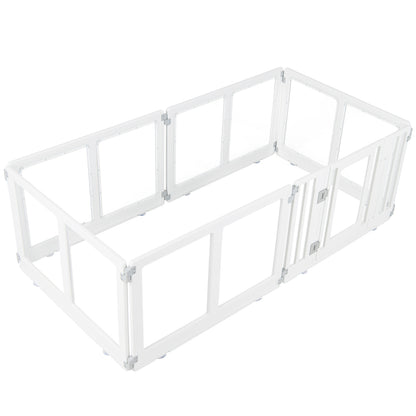 Clear Plastic Dog Playpen with Door - 8 Panel
