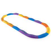 Colorful Kids Wavy Balance Beam with Textured Surface and Non-slip Foot Pads-Blue & Orange - Blue & Orange