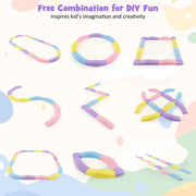 Colorful Kids Wavy Balance Beam with Textured Surface and Non-slip Foot Pads