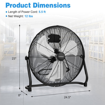 Commercial Dehumidifier and Heavy‑Duty Metal Floor Fan Combo