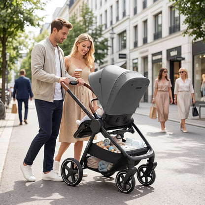 Convertible Baby Stroller with Car Seat Adapters