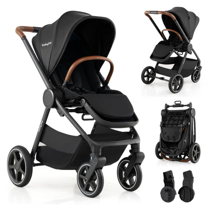 Convertible Baby Stroller with Car Seat Adapters