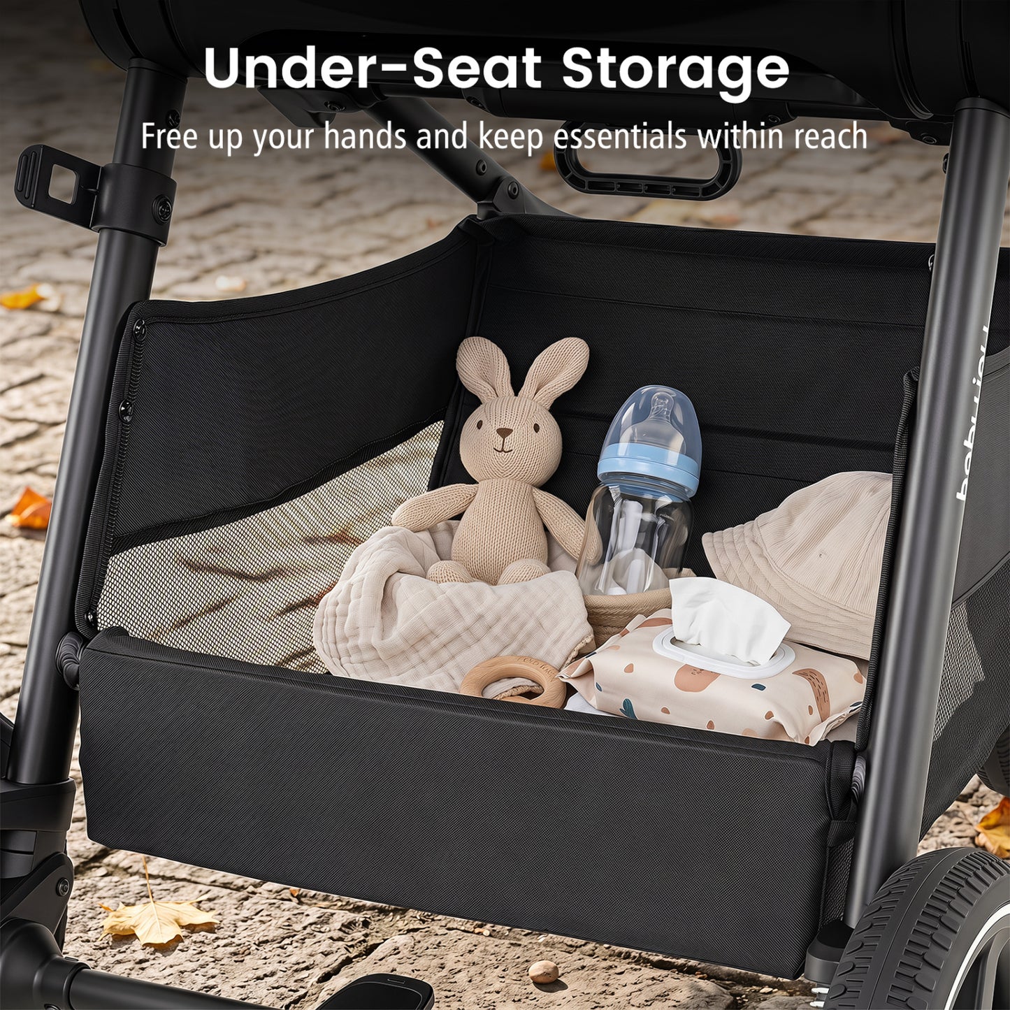 Convertible Baby Stroller with Car Seat Adapters