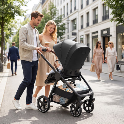 Convertible Baby Stroller with Car Seat Adapters