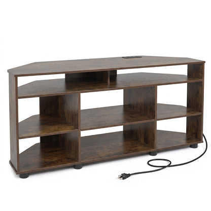 Corner TV Stand for TVs up to 55 Inch with Storage