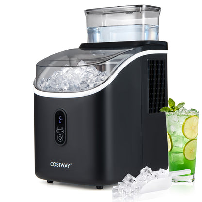 Countertop Ice Maker with External Tank & Self-Cleaning