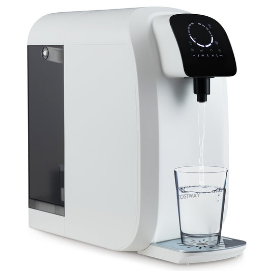 Countertop Reverse Osmosis Water Filter 5-Stage RO + PPC Water Filtration System with UV Light-White