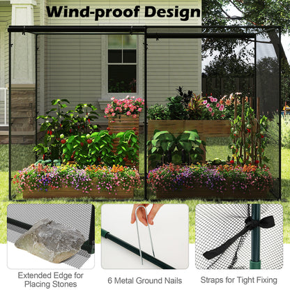 Crop Cages with 6 Ground Nails for Garden Plant