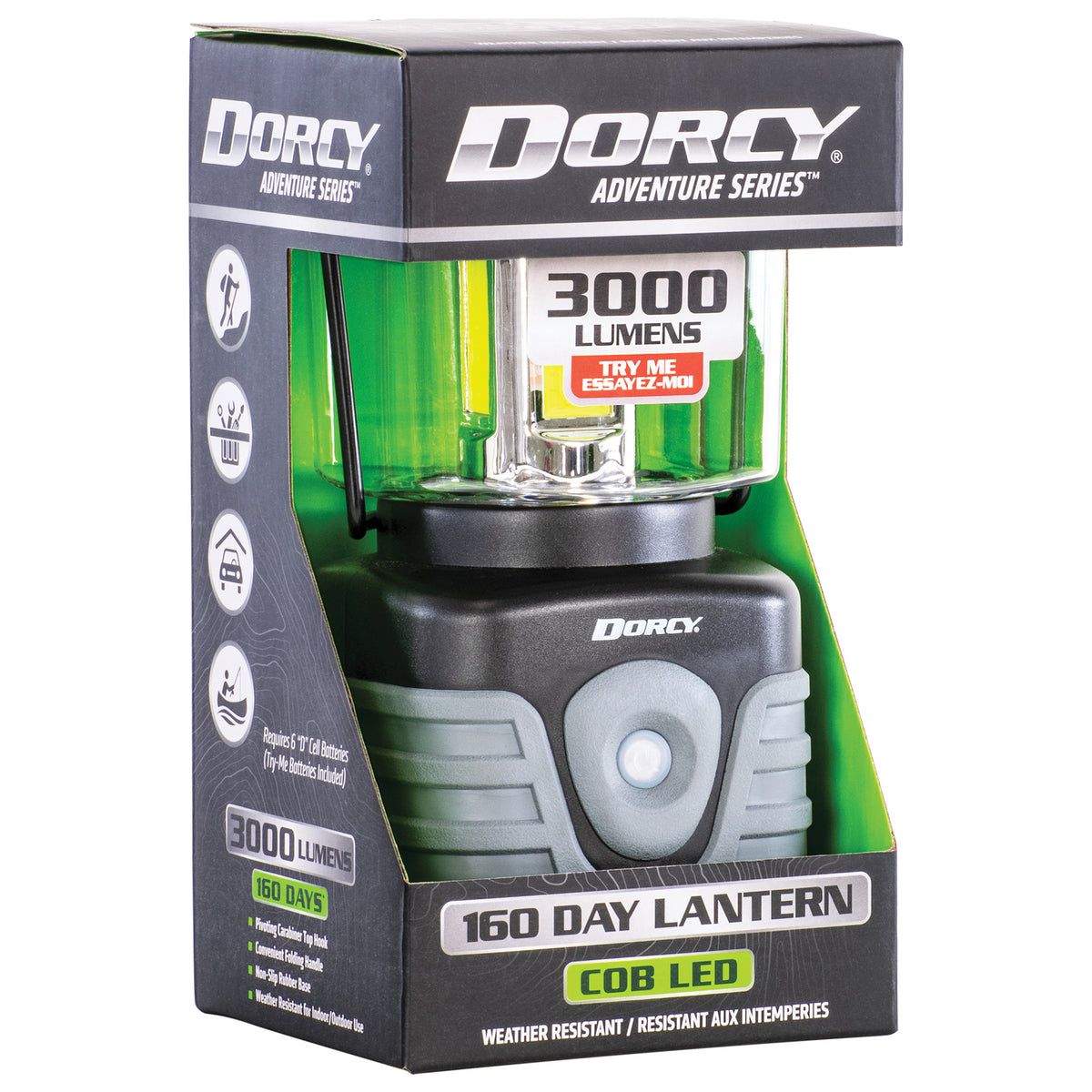 Dorcy Adventure Max 3,000-Lumen Weather-Resistant LED Outdoor Lantern - view 6