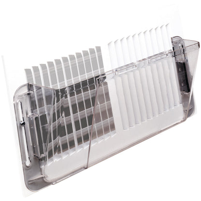 Deflecto Adjustable Magnetic Air Deflector for Wall Registers, 10-16 In., Clear