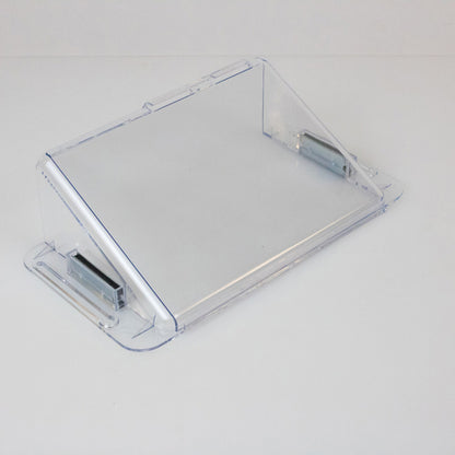 Deflecto Adjustable Magnetic Air Deflector for Wall Registers, 10-16 In., Clear - view 2