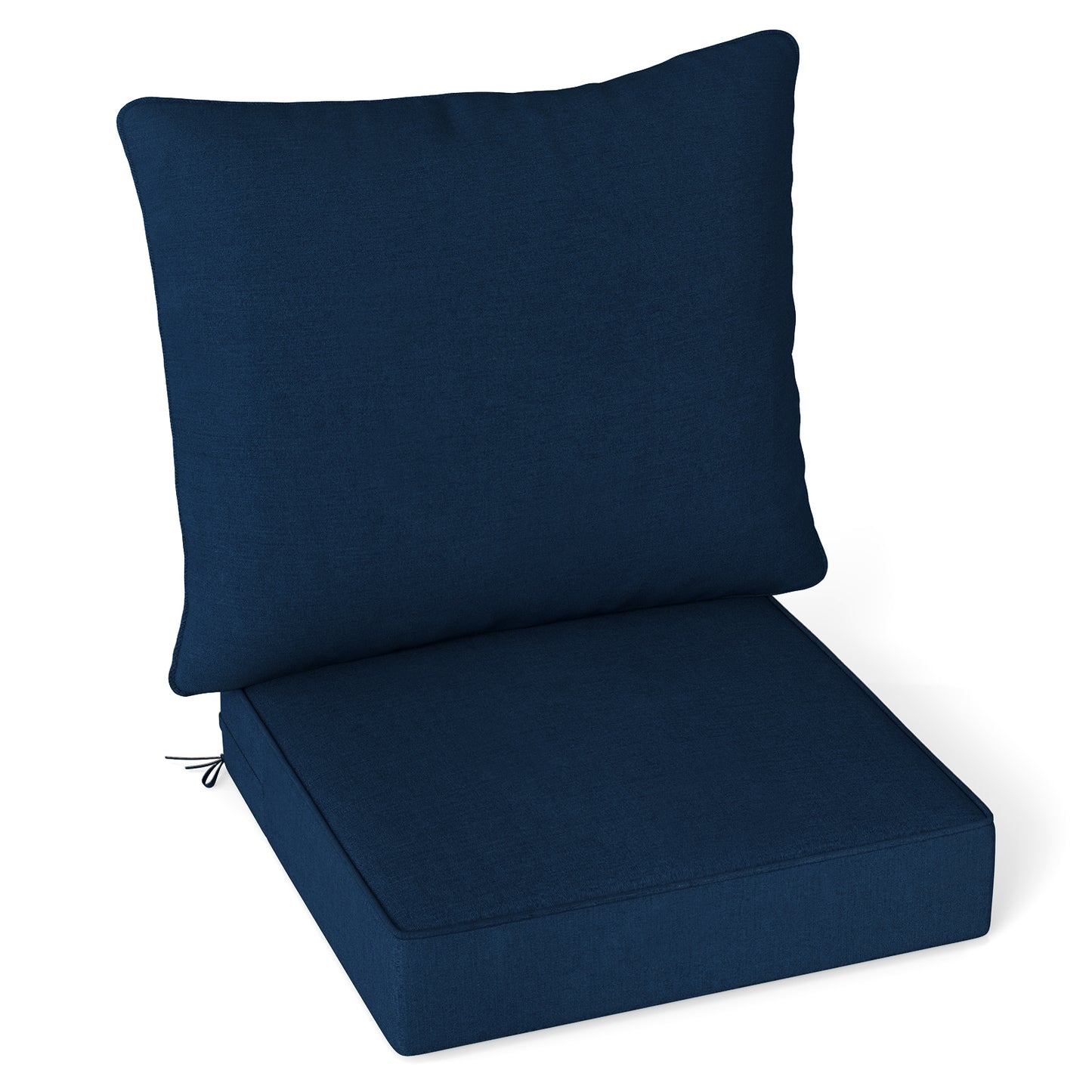Deep Seat Chair Cushion Pads Set with Rope Belts for Indoor and Outdoor