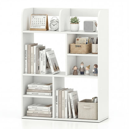 Desktop Display Rack with 8 Open Cubes for Home Office
