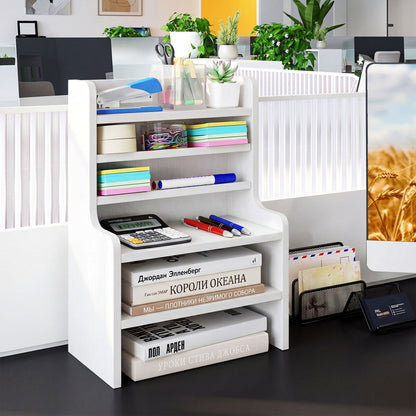 6-Tier Desktop Organizer with Removable Shelves