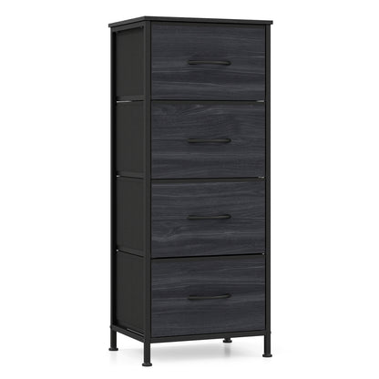 4-Drawer Fabric Dresser with Metal Frame